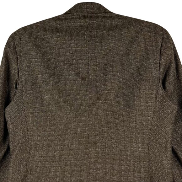 Tallia Uomo For Nordstrom Men's Wool & Silk Blend Brown Blazer Size 44 Regular - Picture 4 of 11
